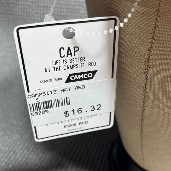 Camco Life Is Better at The Campsite Baseball Cap Unisex One Size Red Outdoor - Picture 4 of 8